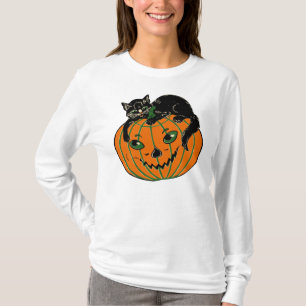 T-shirt Jack vintage O'Lantern et chemise de chat noir