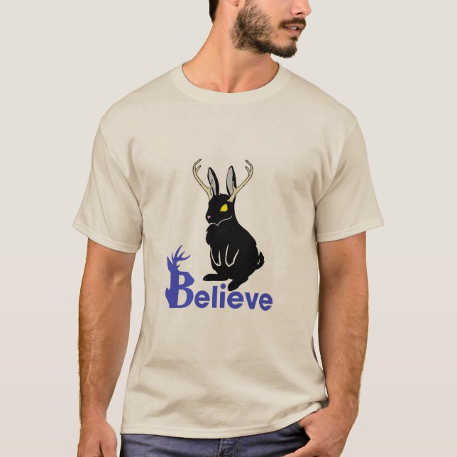 T-shirt Jackalope : Croyez (Devant)