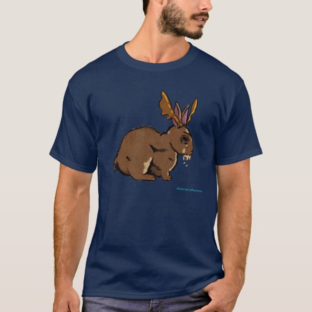 T-shirt Jackalope rabique (Devant)