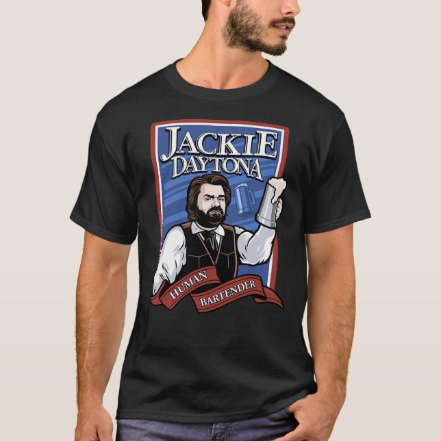 T-shirt Jackie Daytona - barman humain régulier  (Devant)
