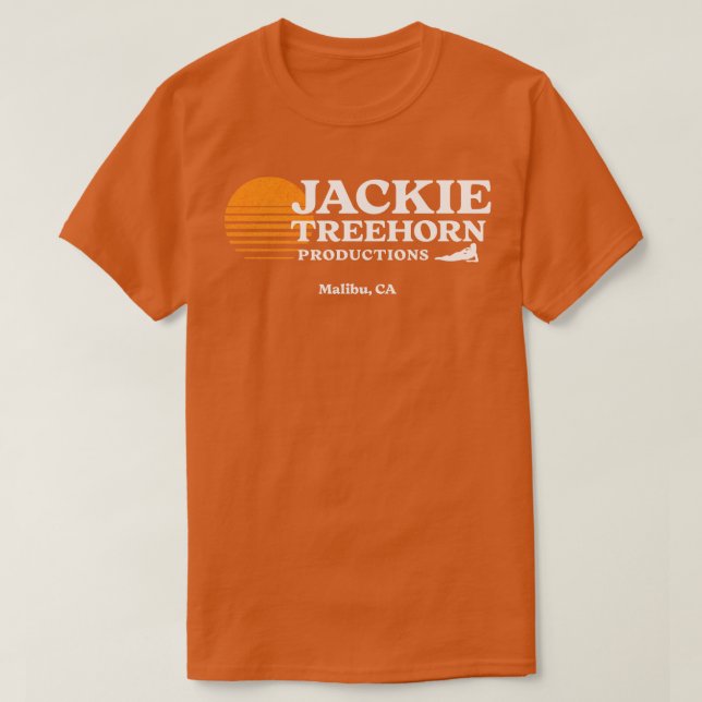 T-shirt Jackie Treehorn Productions Malibu CA (Design devant)