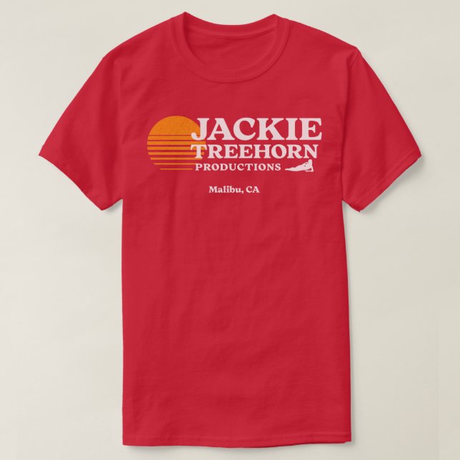 T-shirt Jackie Treehorn Productions Malibu CA (Design devant)