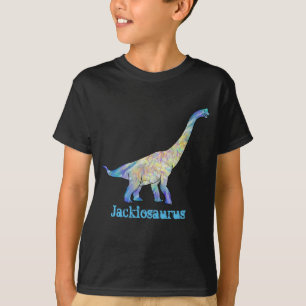 T-shirt Jackiosaure Brachiosaure coloré Art Dinosaure