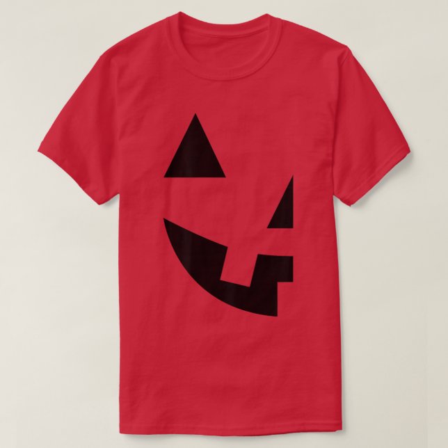 T-shirt JackOLantern Citrouille Visage Impression Hallowee (Design devant)