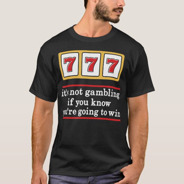 T-shirt Jackpot 777 Slot Machine Casino Lucky Gambling Gam (Devant)
