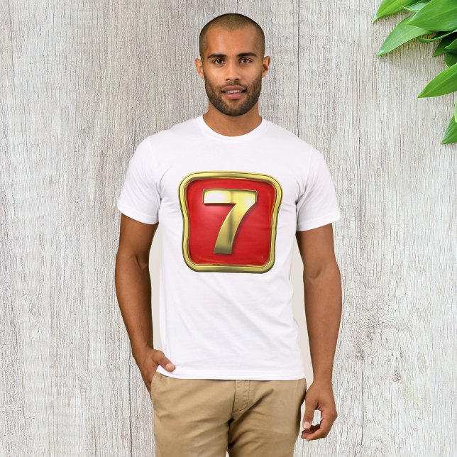 T-shirt Jackpot Casino Numéro 7 en Or (Créateur téléchargé)
