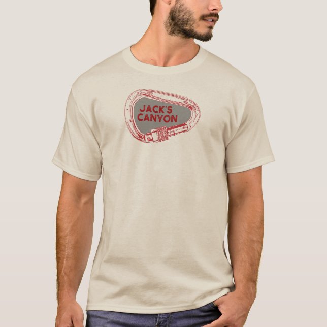 T-shirt Jack's Canyon Escalade Carabiner (Devant)