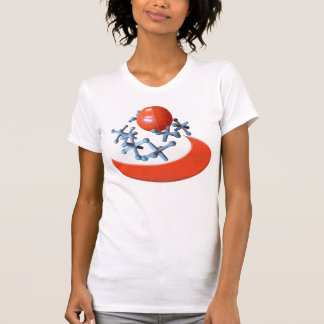 T-shirt Jacks et Ball Tshirt Retro Jeu Rouge