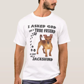 T-shirt Jackshund Citation Maman, Dachshund Papa Imprimer 