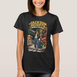 T-shirt Jackson Heights World Block NYC