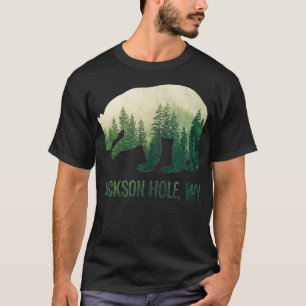 T-shirt Jackson Hole Ours État du Wyoming Pacifique Nord-O