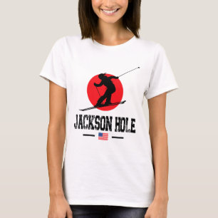 T-shirt Jackson Hole Usa Station de ski Montagnes Rocheuse
