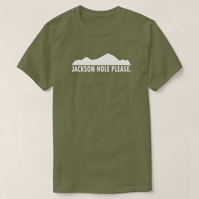 T-shirt Jackson Hole Wyoming Please (Design devant)