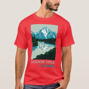 T-shirt Jackson Hole Wyoming Retro Mountains Souvenir