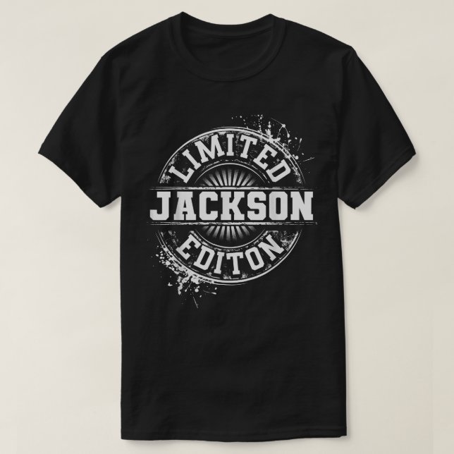 T-shirt JACKSON Limited Edition Funny Nom personnalisé Jo (Design devant)
