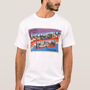 T-shirt Jacksonville Beach Floride FL Vieux souvenir de vo