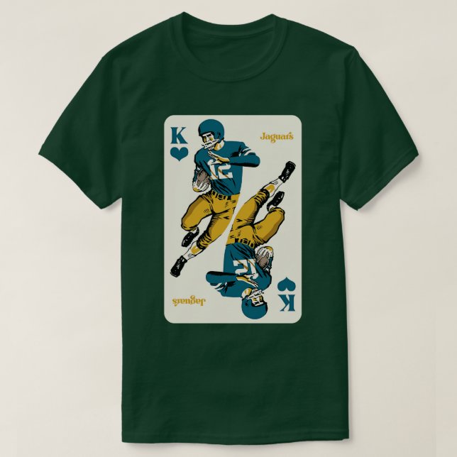 T-shirt Jacksonville Jaguars King of Hearts TS (Design devant)