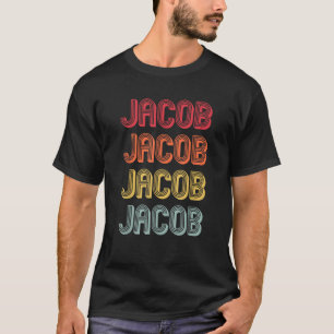T-shirt JACOB Nom cadeau Personnalisé Funny Retro Vintage