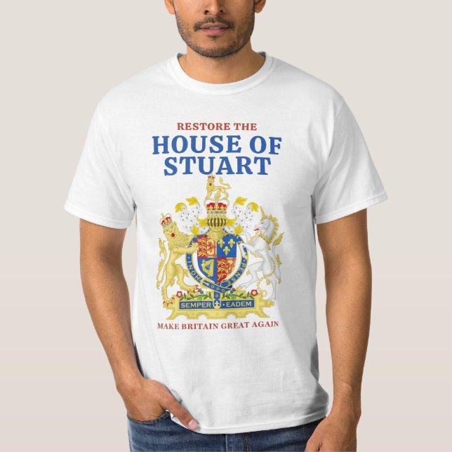 T-shirt Jacobite Stuart Monarchiste (Devant)