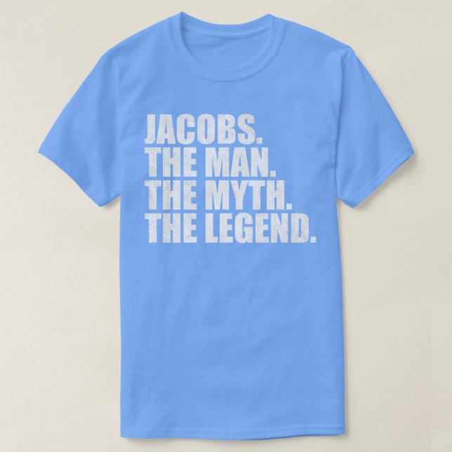 T-shirt JacobsJacobs Nom de famille Jacobs prénom Jacobs S (Design devant)