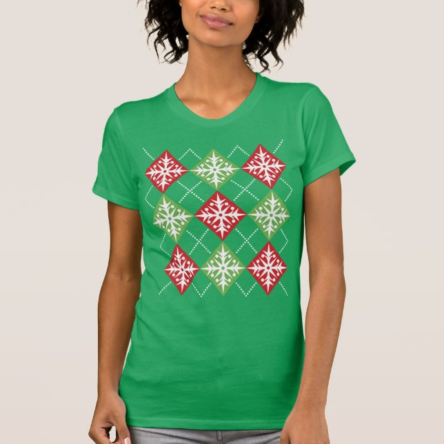 T-shirt Jacquard de Noël (Devant)