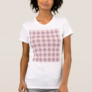 T-shirt Jacquard rose et violet Motif joli