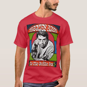 T-shirt Jacques Brel Retro Fan Design