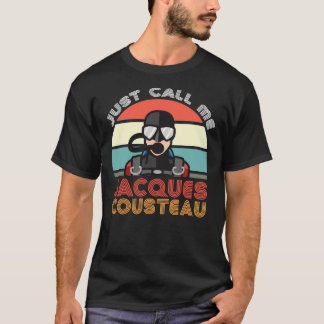 T-shirt Jacques Cousteau, Légende De Plongée Sous-Marine, 