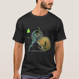 T-shirt Jade Devise Crypto Gem Market Astronaut À M