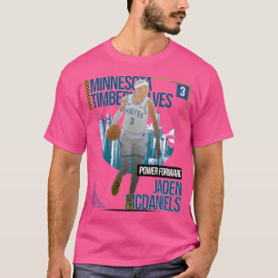 T-shirt Jaden Mcdaniels Basketball Art Timberwolve 1