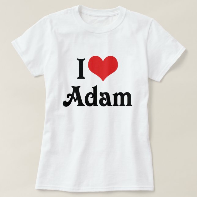 T-shirt J'adore Adam (Design devant)