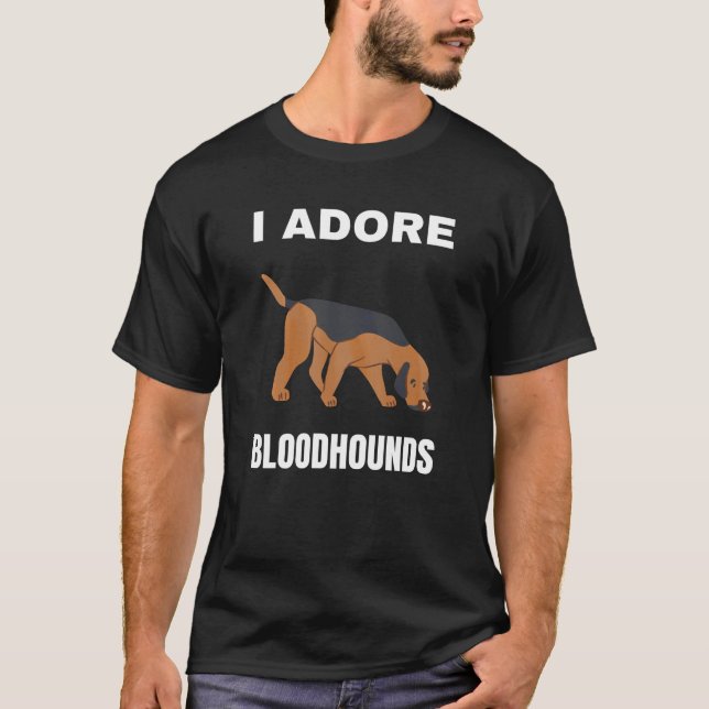 T-shirt J'adore Bloodhounds (Devant)