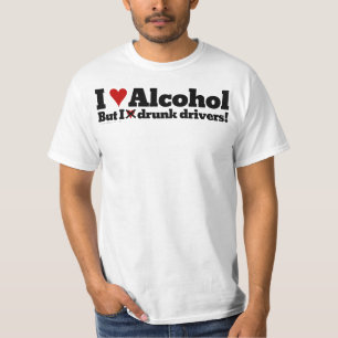 T-shirt J'adore boire de l'alcool mais je déteste les cond