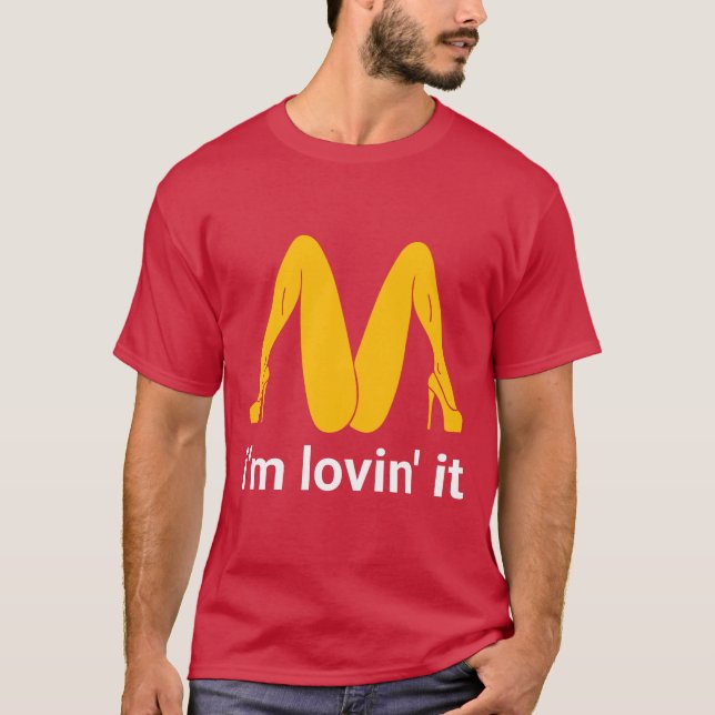 T-shirt J'adore ça, drôle, satirique, art (Devant)
