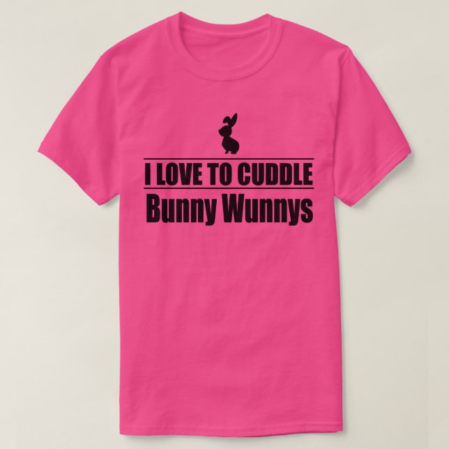 T-shirt J'adore câliner les paquets (Design devant)