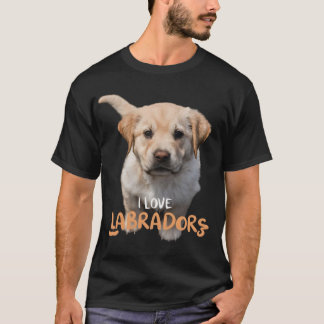 T-shirt J'adore chemise labradors pour amoureux de les chi