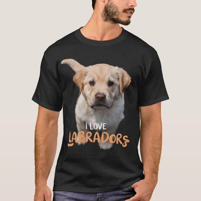 T-shirt J'adore chemise labradors pour amoureux de les chi (Devant)