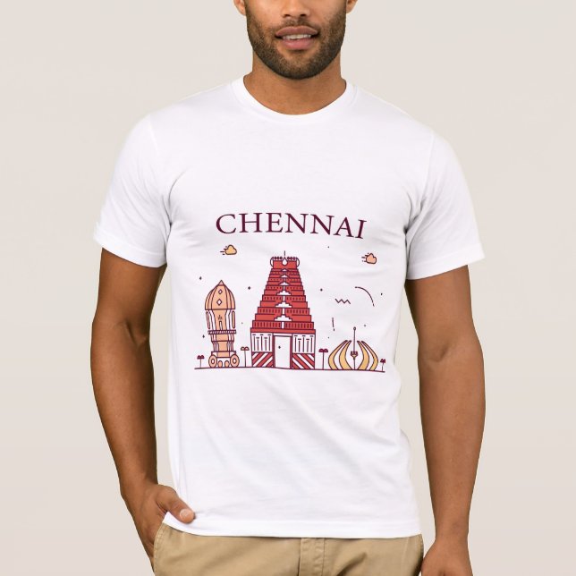 T-shirt J'adore Chennai ! (Devant)