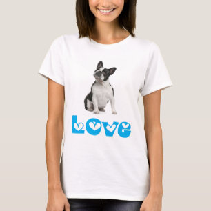 T-shirt J'adore chiot Bouledogue Français