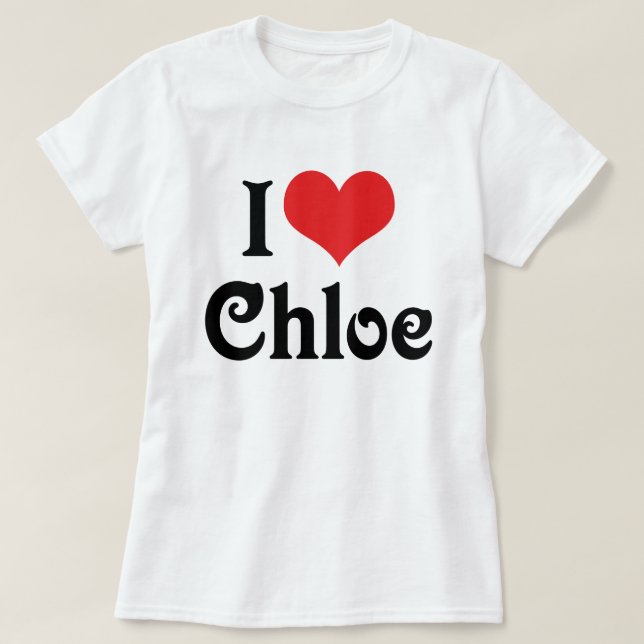 T-shirt J'adore Chloe (Design devant)