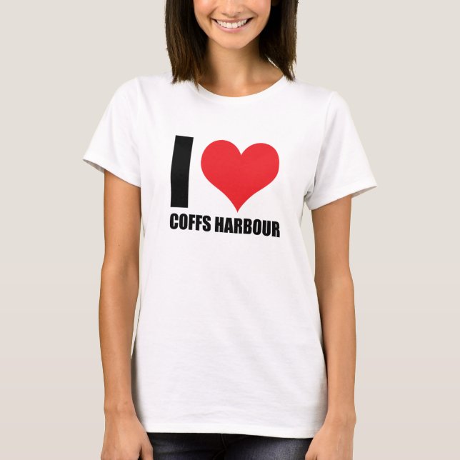 T-shirt J'adore Coffs Harbour (Devant)