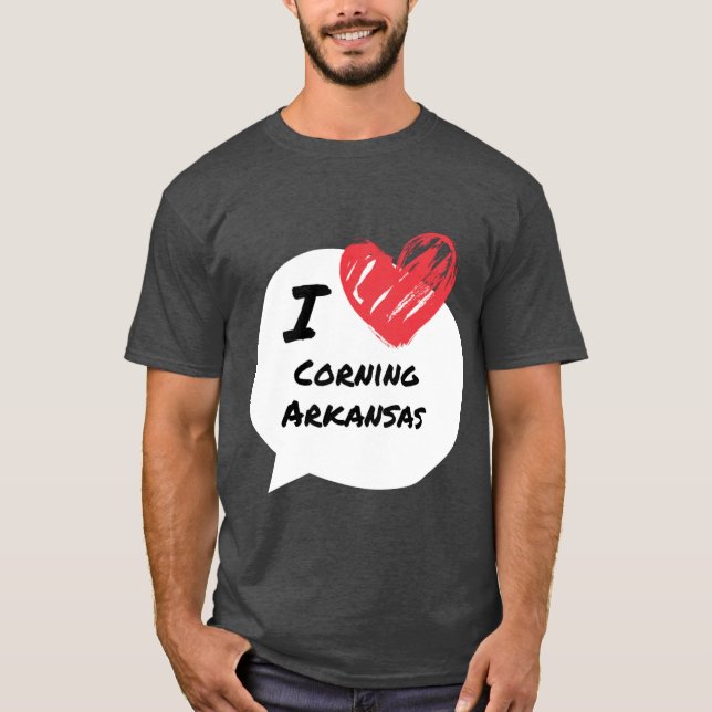 T-shirt J'adore Corning Arkansas (Devant)