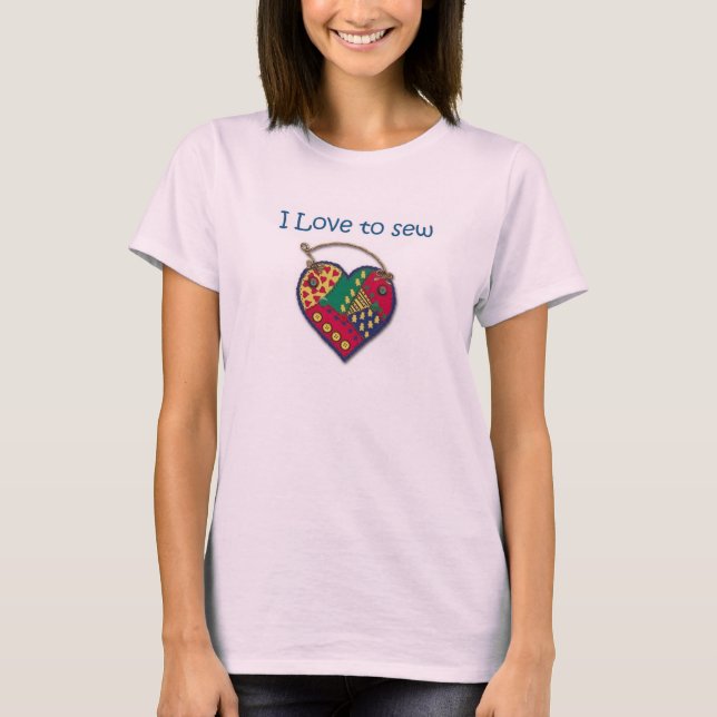 T-shirt J'adore coudre (Devant)