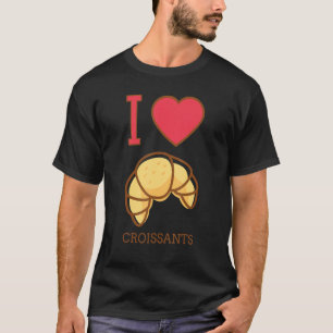 T-shirt J'adore croissants Pâtisserie française Boulangeri