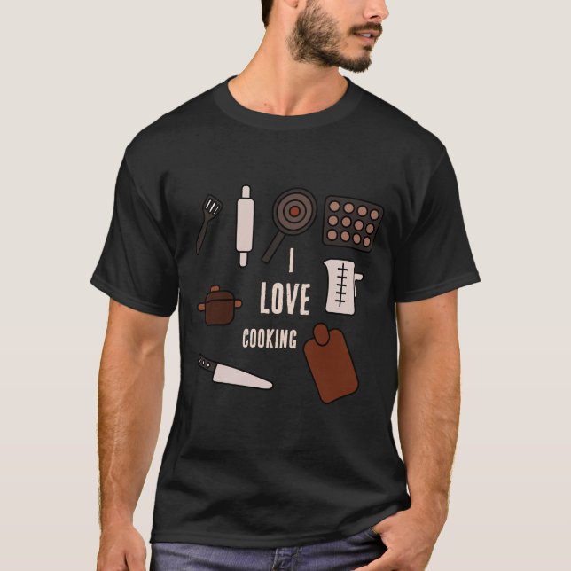 T-shirt J'adore cuisiner (Devant)