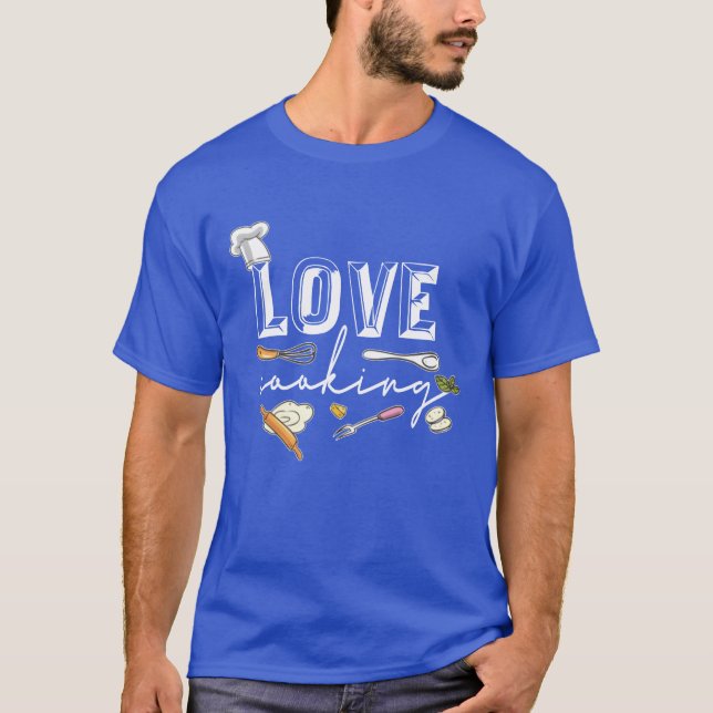 T-shirt J'adore cuisiner vintage (Devant)