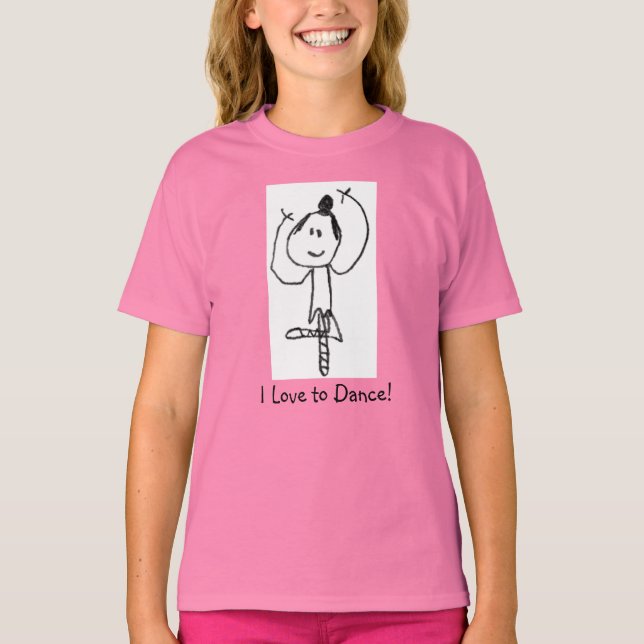 T-shirt J'adore danser ! (Devant)