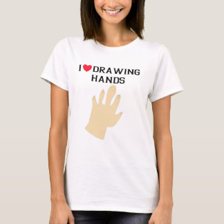T-shirt J'adore dessiner les mains