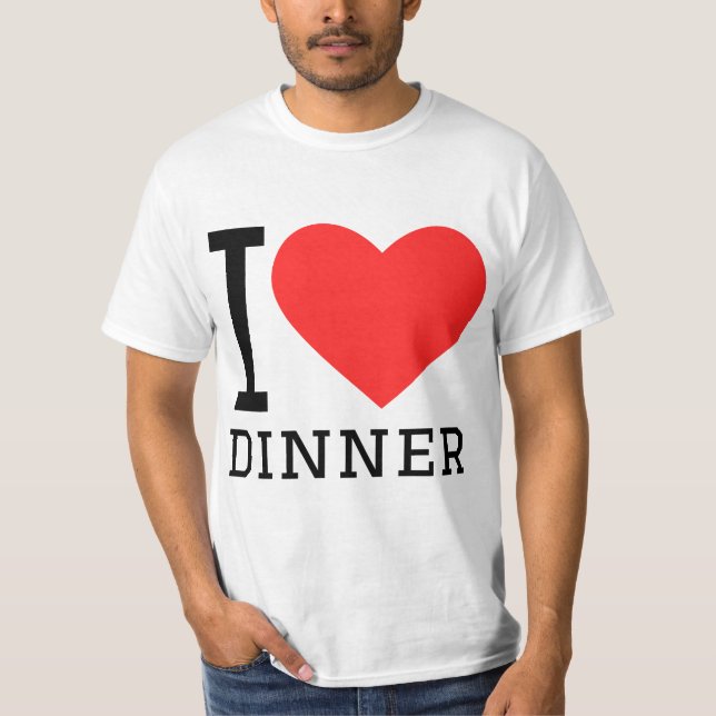 T-shirt J'adore dîner (Devant)