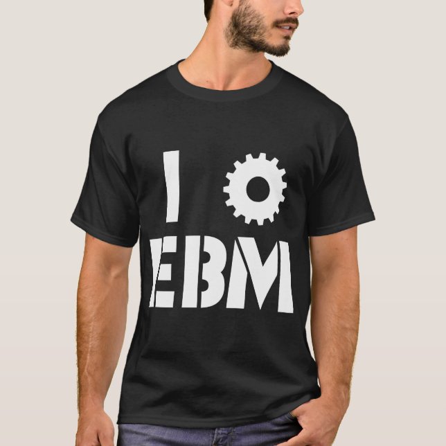 T-shirt J'ADORE EBM Blanc (Devant)